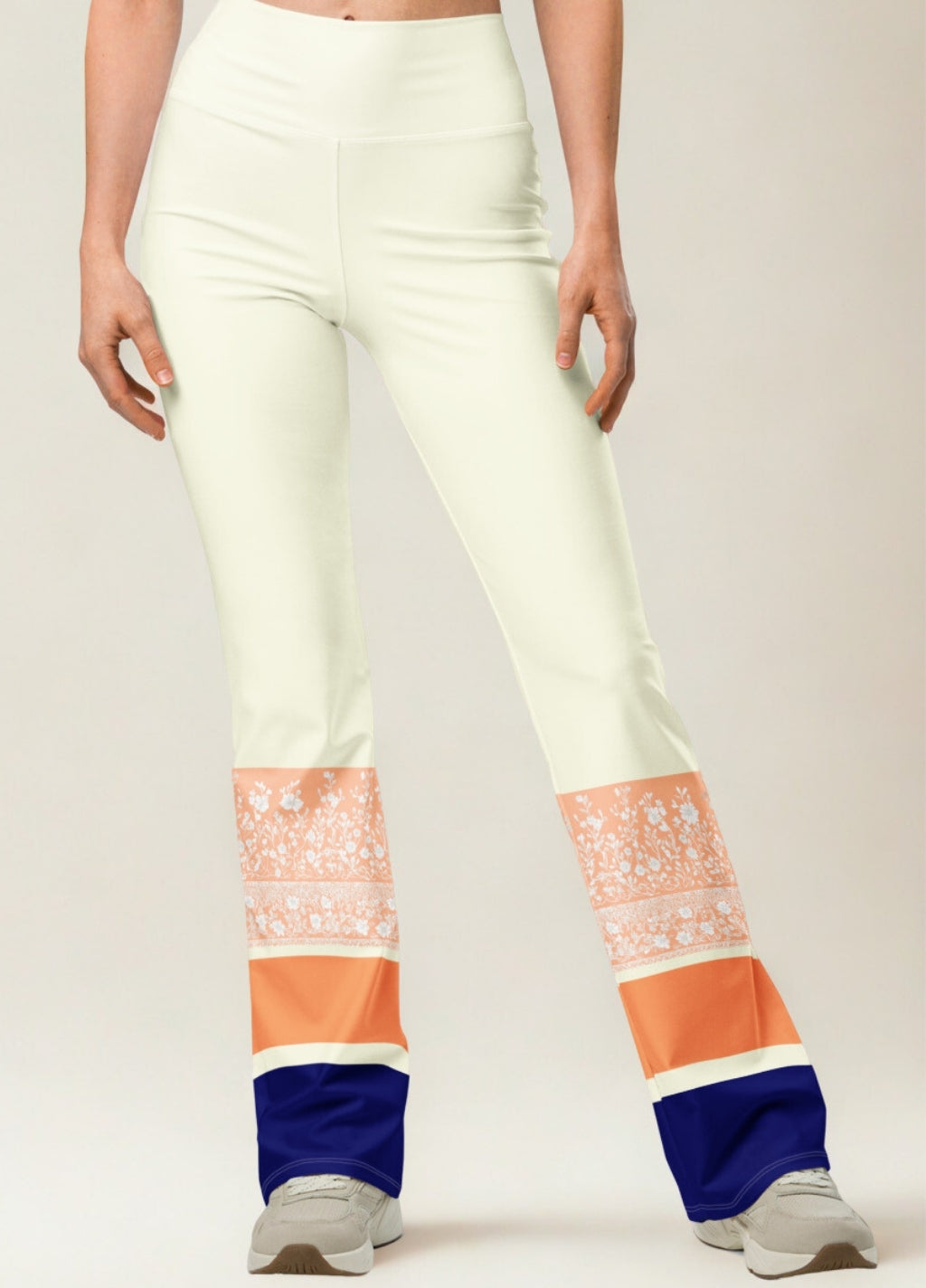 Asana Flow Flare Legging – Sunset Bloom Edition